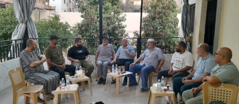 لجنة الدفاع عن حقوق اللاجئين الفلسطينين تزور مخيم نهر البارد وتلتقي لجنة المخيم الجديد